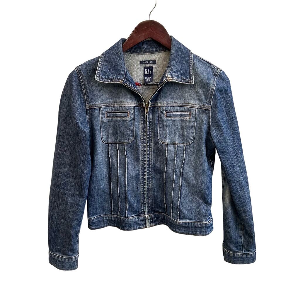 GAP Stretch Denim Jean Jacket Size Womens Small